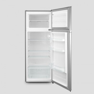 Inventor Ψυγείο Δίπορτο 204lt NoFrost Υ143xΠ55xΒ55εκ. Ασημί DP1430SEL